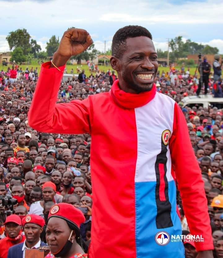 Bobi Wine campaigning in recent concluded elections 