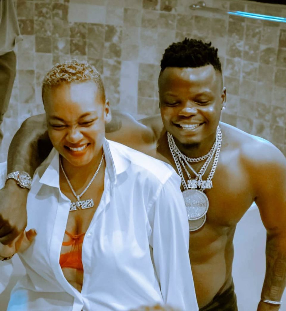 Madly In Love Harmonize Inks Tattoo Of Kajala Masanja On His Body - Routine  Blast