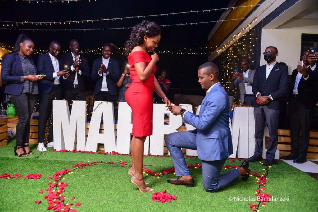 Canary Mugume proposes to Sasha Ferguson