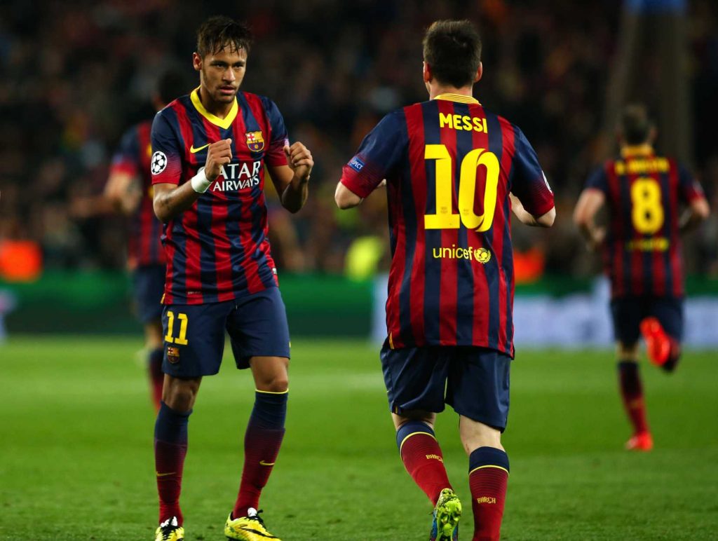 Neymar Playing with Messi in 2015 