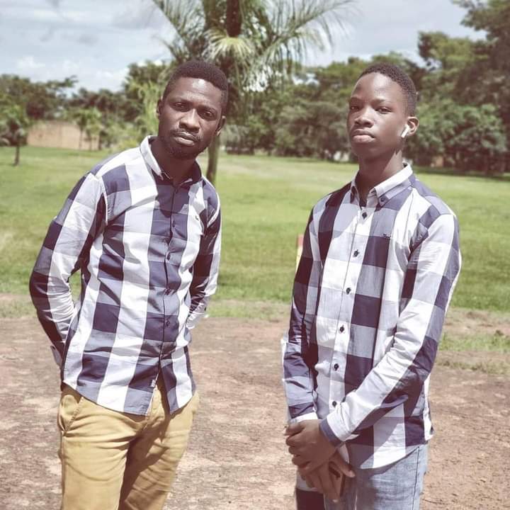 Bobi Wine and son, Solomon
