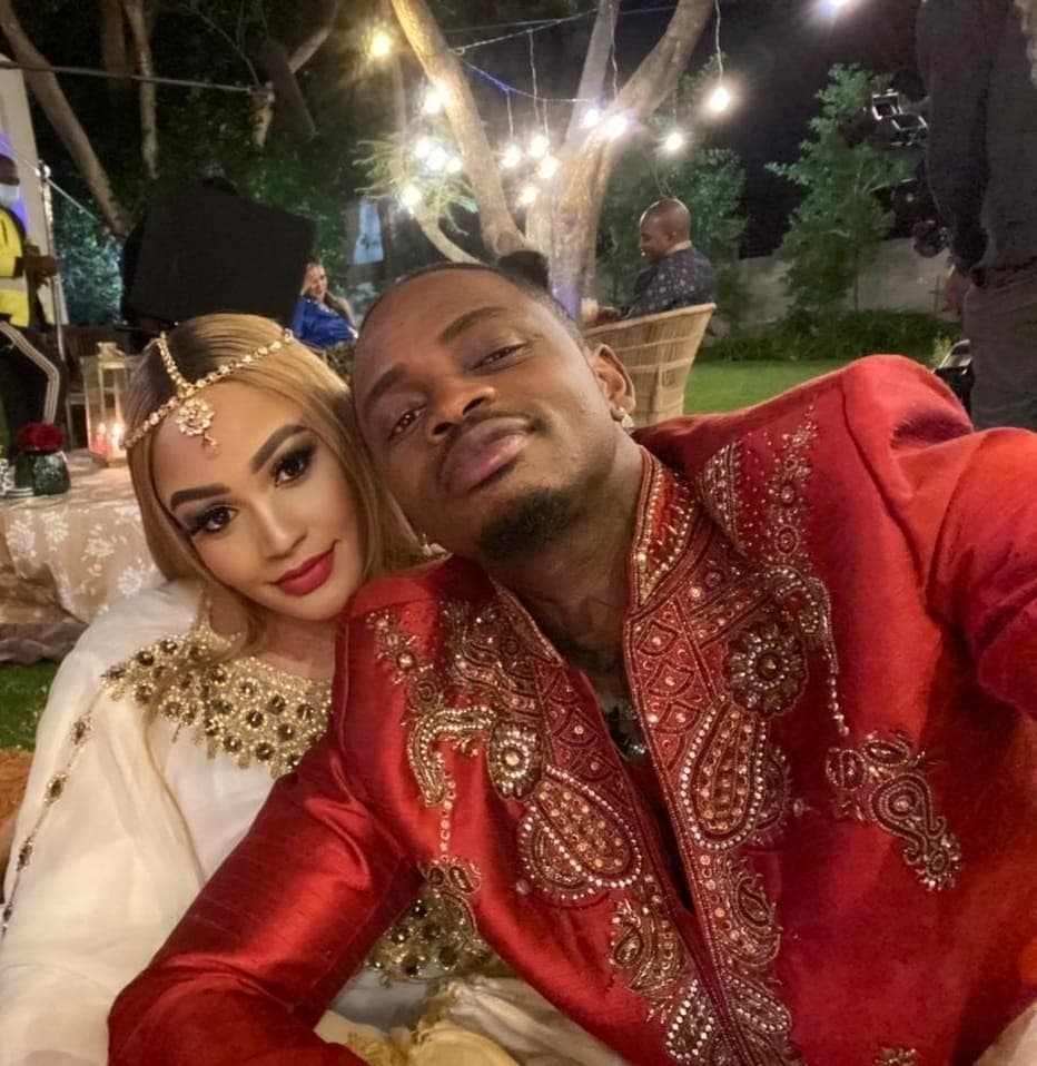 
Zari  with Diamond Platnumz