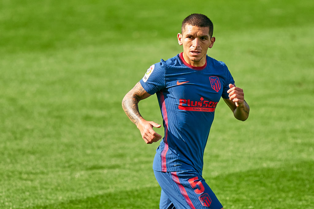 lucas-torreira playing at atletico madrid on loan from arsenal