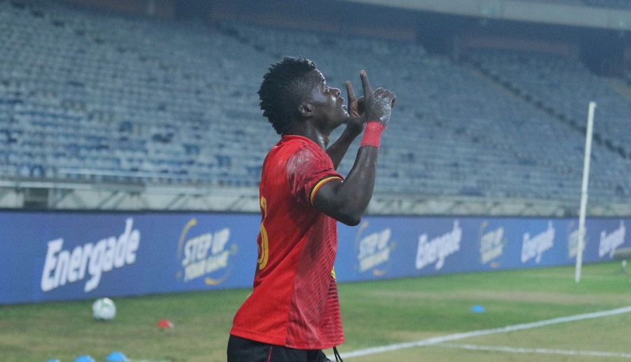 Ibrahim Orit celebrates after scoring the goal