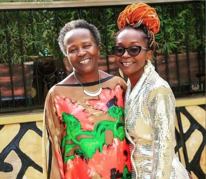 Anne Kansiime and her late mum