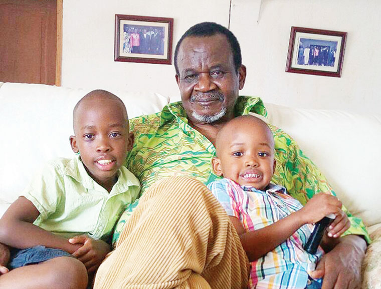 RIP: Aggrey Awori with grand children