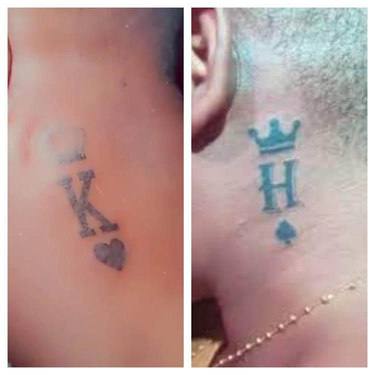 Harmonize and Kajala tattooed each other's initials on their necks 