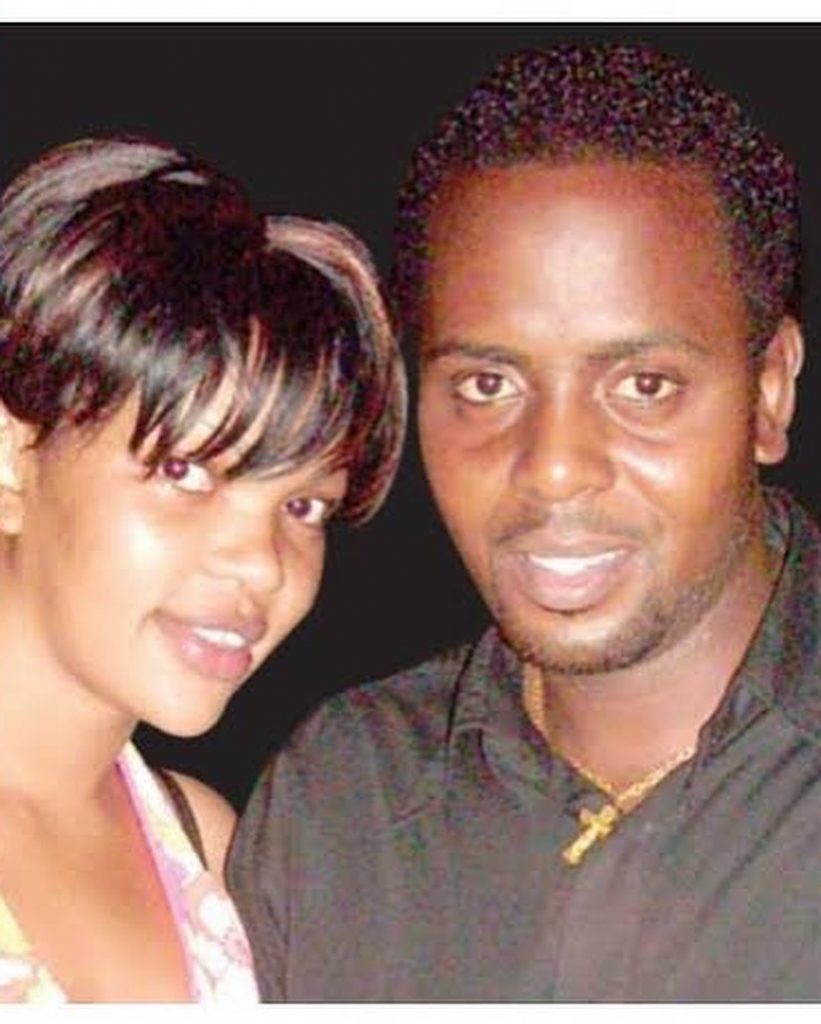 Wema Sepetu with her ex-lover, the late Kanumba