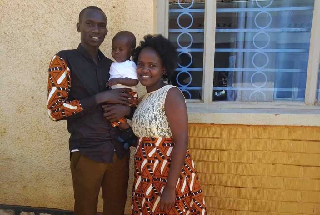 Joshua Cheptegei, fiancee, Caro Yeko Kamari and their kid