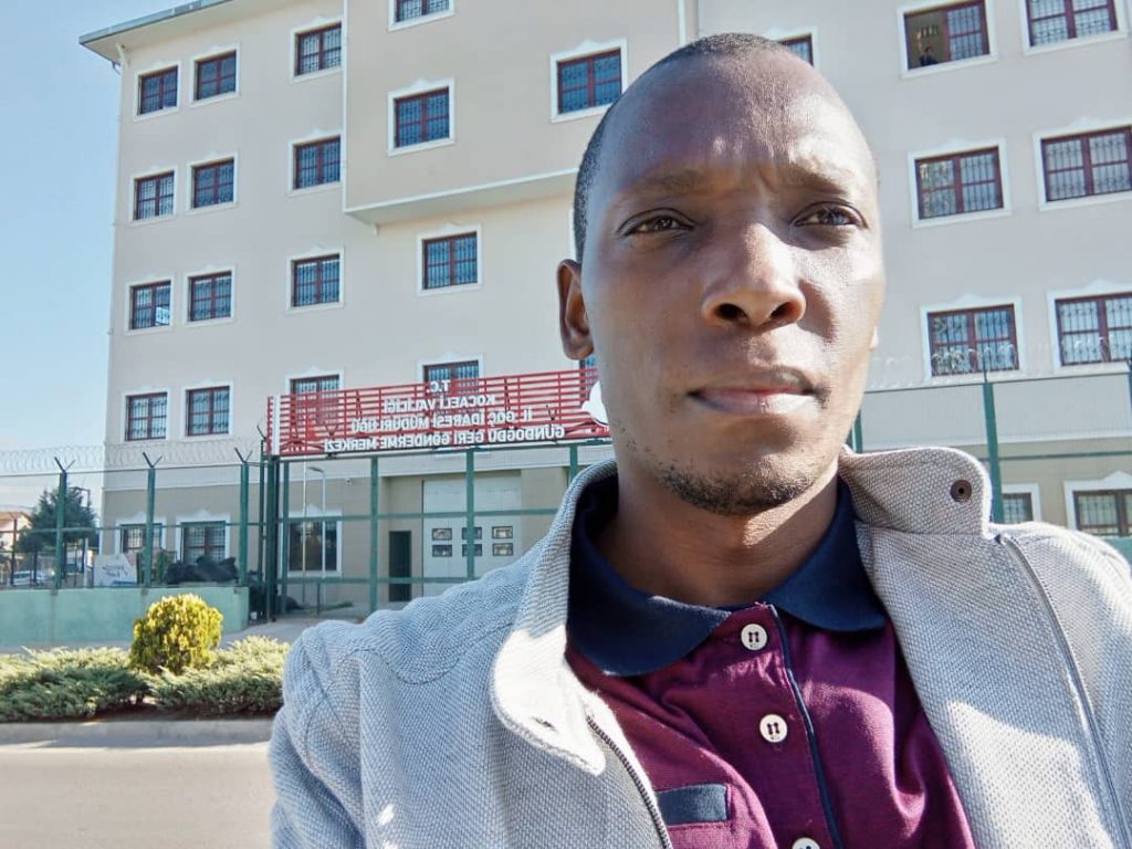 Nkunyinji Muwada at Kocaeli Foreigners Detention Centre in Turkey