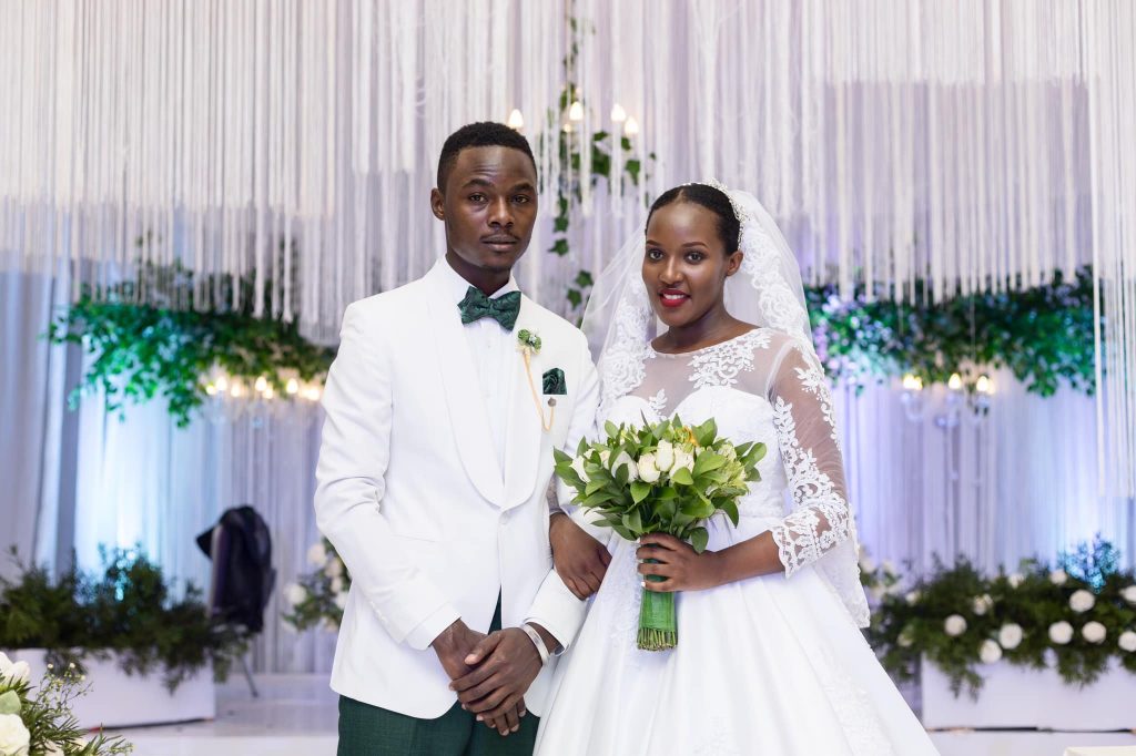 Ray G and Annabel on their wedding day