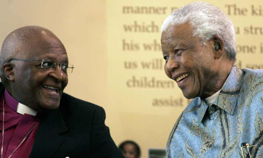 Desmond Tutu with Nelson Mandela