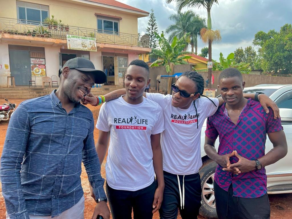 L-R: SK Mbuga, Tamale Mirundi Junior, MC Richie and Sipapa