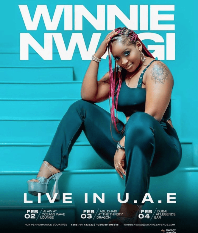 Winnie Nwagi had shows in UAE