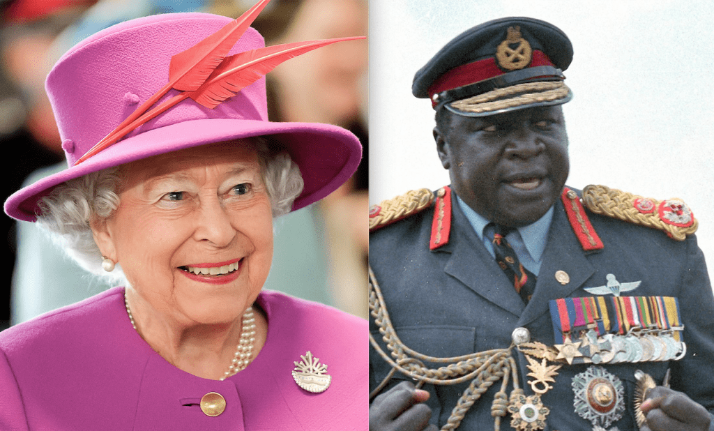 Queen Elizabeth II and Idi Amin