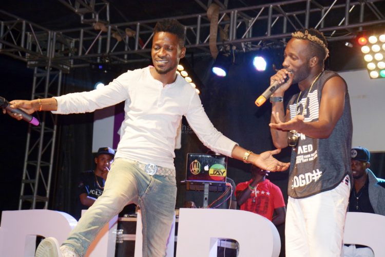 Bobi Wine and his young brother, Mikie Wine