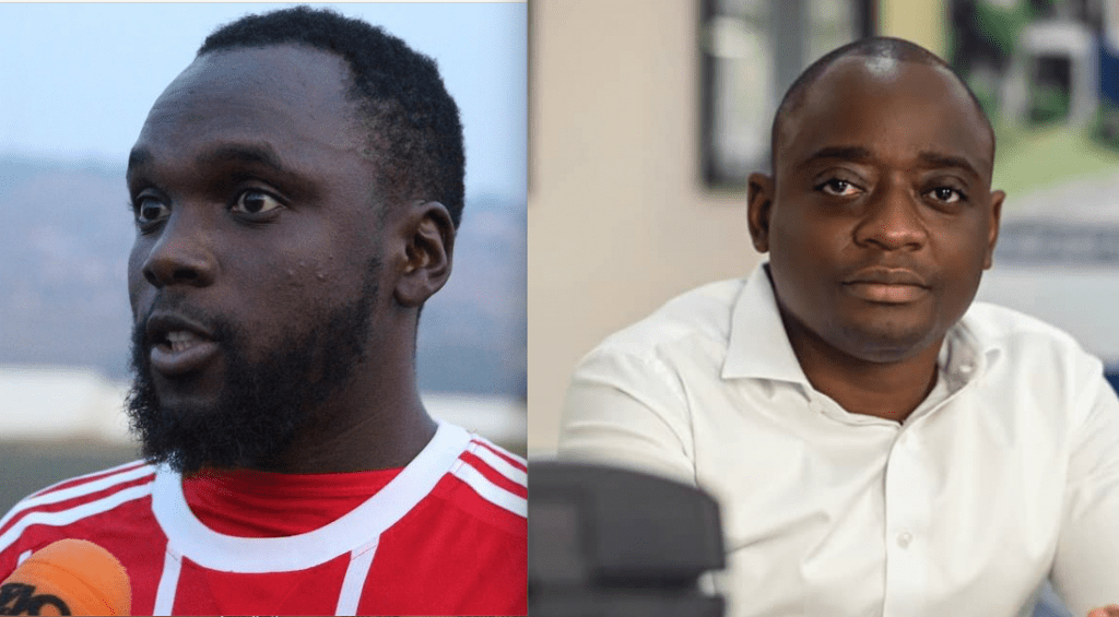 Kavuma Honest (L), Hamis Kiggundu (R)