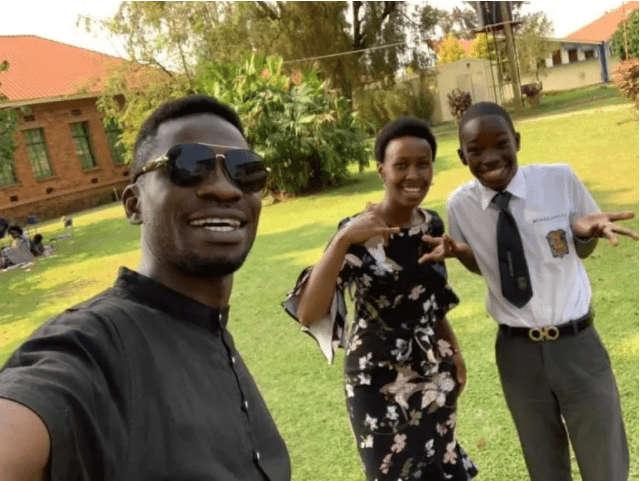 Bobi Wine and Barbie paying a visit to Solomon at SMACK