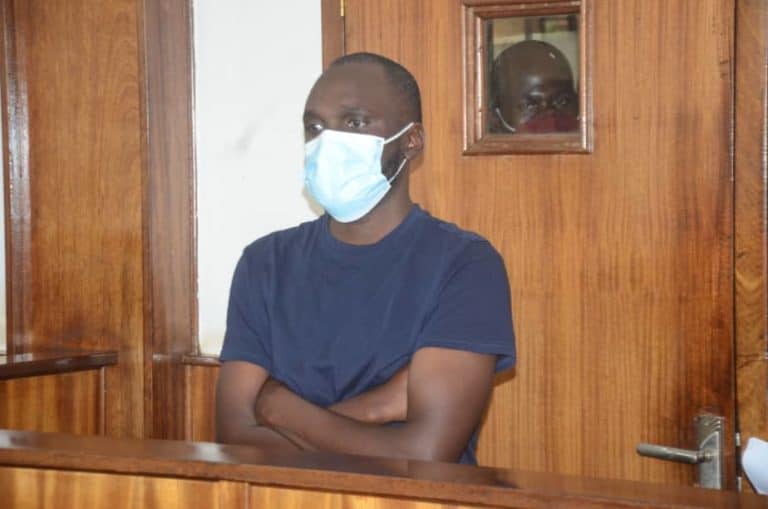 Honest Kavuma in the dock at Buganda Road Court