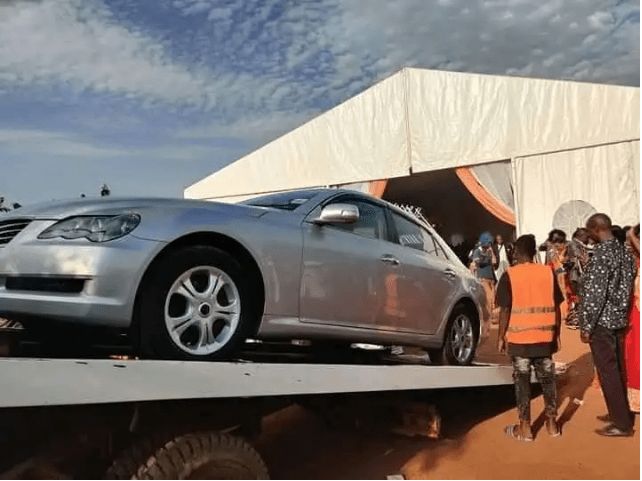 Toyota Mark X Lwasa gifted to Angel on introduction ceremony
