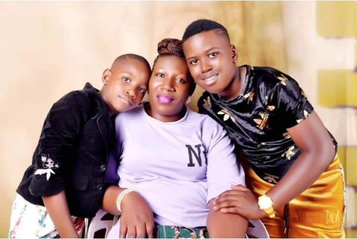 RIP: Sarah Nakuya with her children