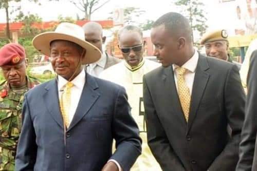 President Museveni with NUP secretary, Lewis Rubongoya