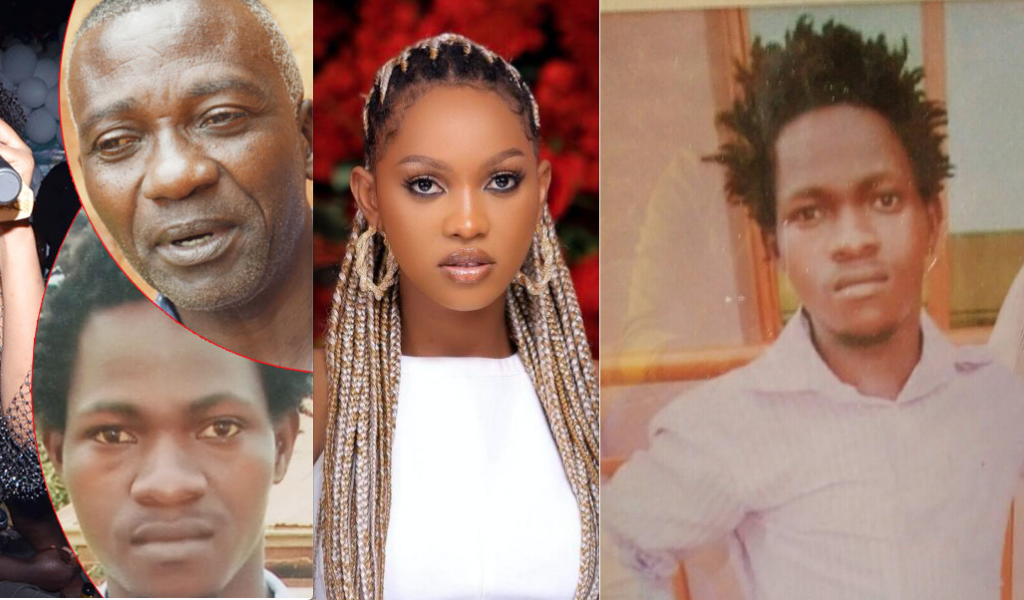 L-R: Dad Johnson Matovu, Spice Diana and the late Nsamba Henry