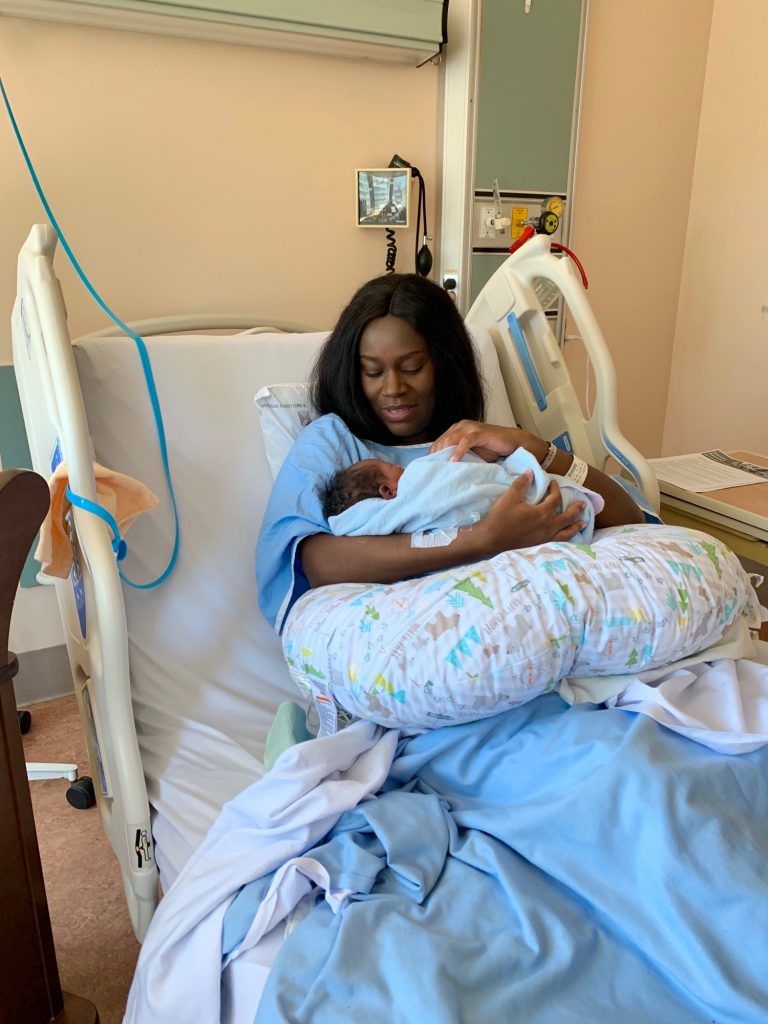 Juliana Kanyomozi with baby Taj