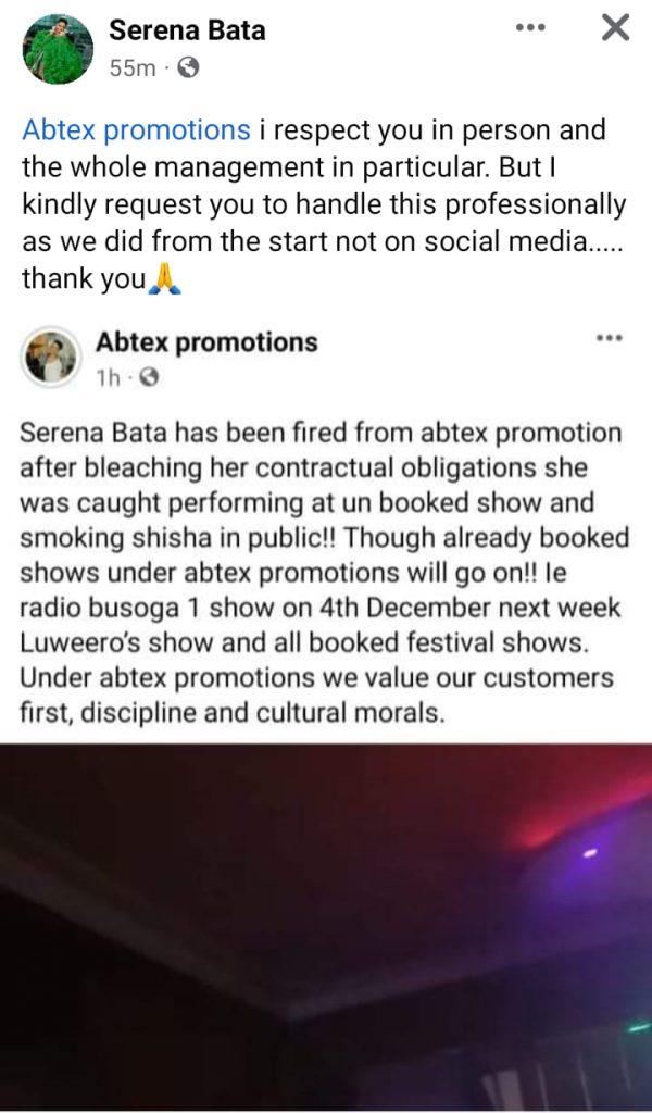Serena Bata response to Abtex