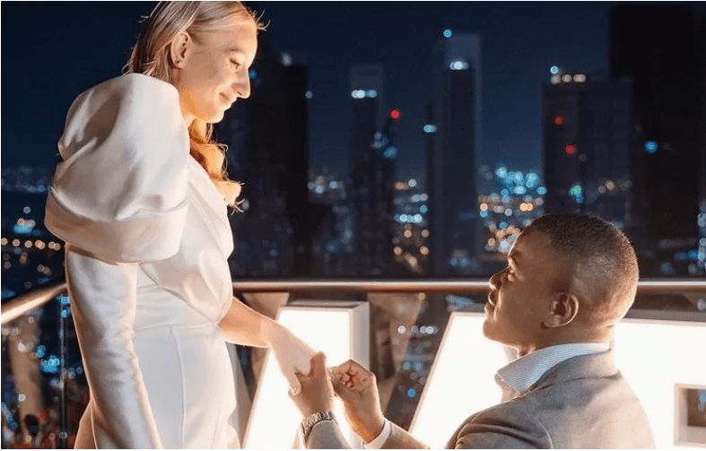 Robert Kayanja Jr proposes to Marlena Gailis