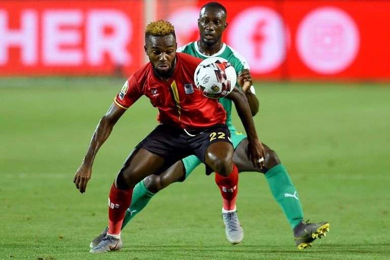Abdu Lumala in action against Senegal