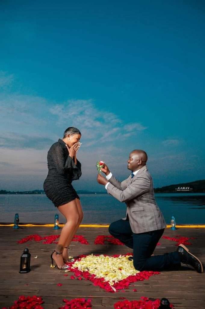 Moses Waswa Tinsley proposing to Vivian Tendo