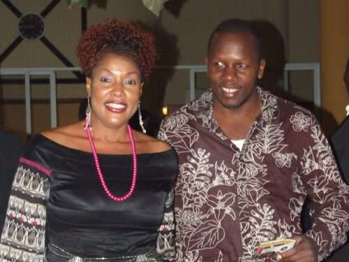 Sarah Kizito and Godfrey Nyakana