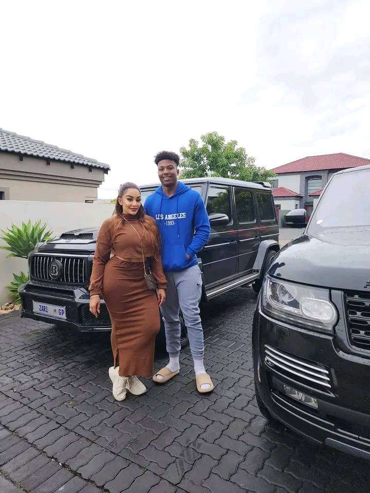 Zari with son, Pinto Tlale