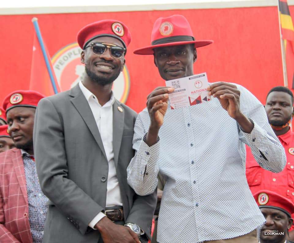 Bobi Wine (L) with Abtex (R)